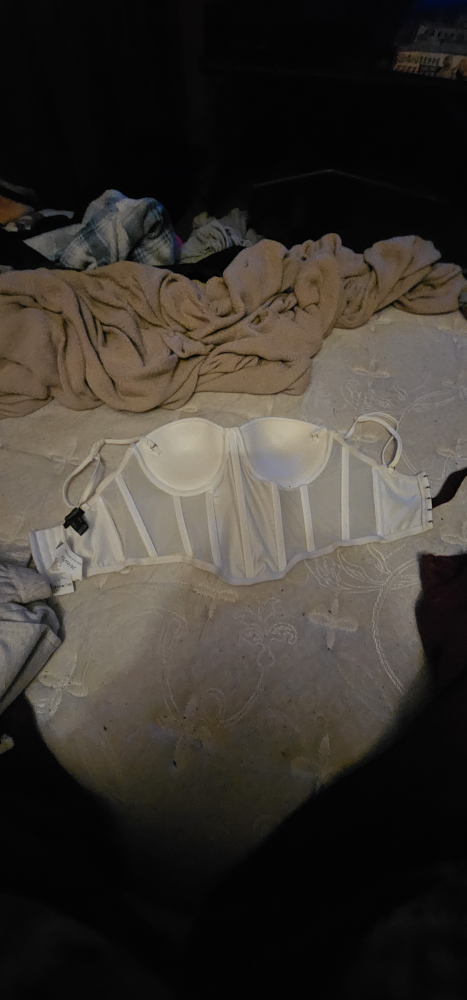 Forever 21 White Corset XS/TP/XC