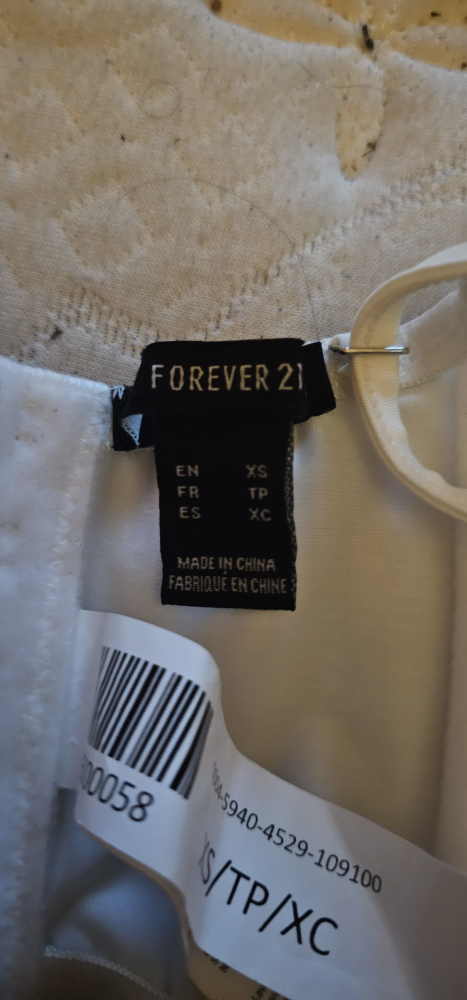 Forever 21 White Corset XS/TP/XC - photo 4