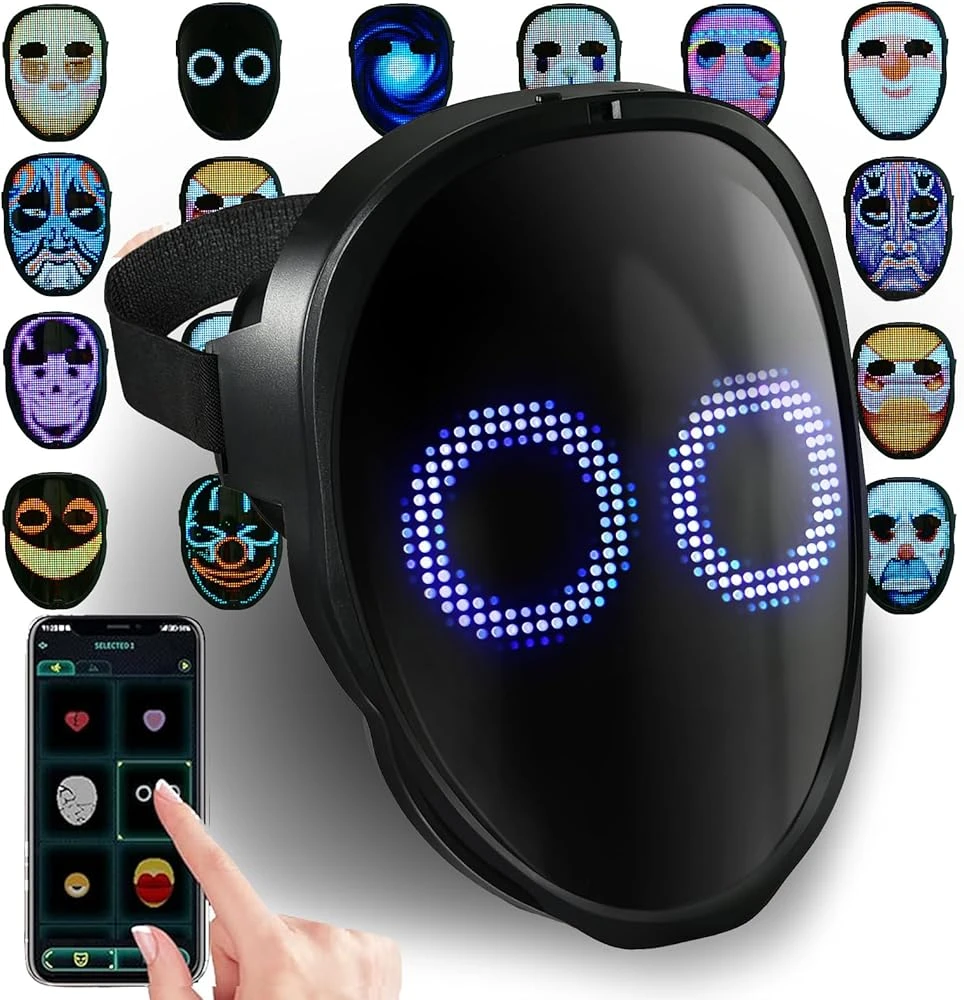 Mask with LED Display