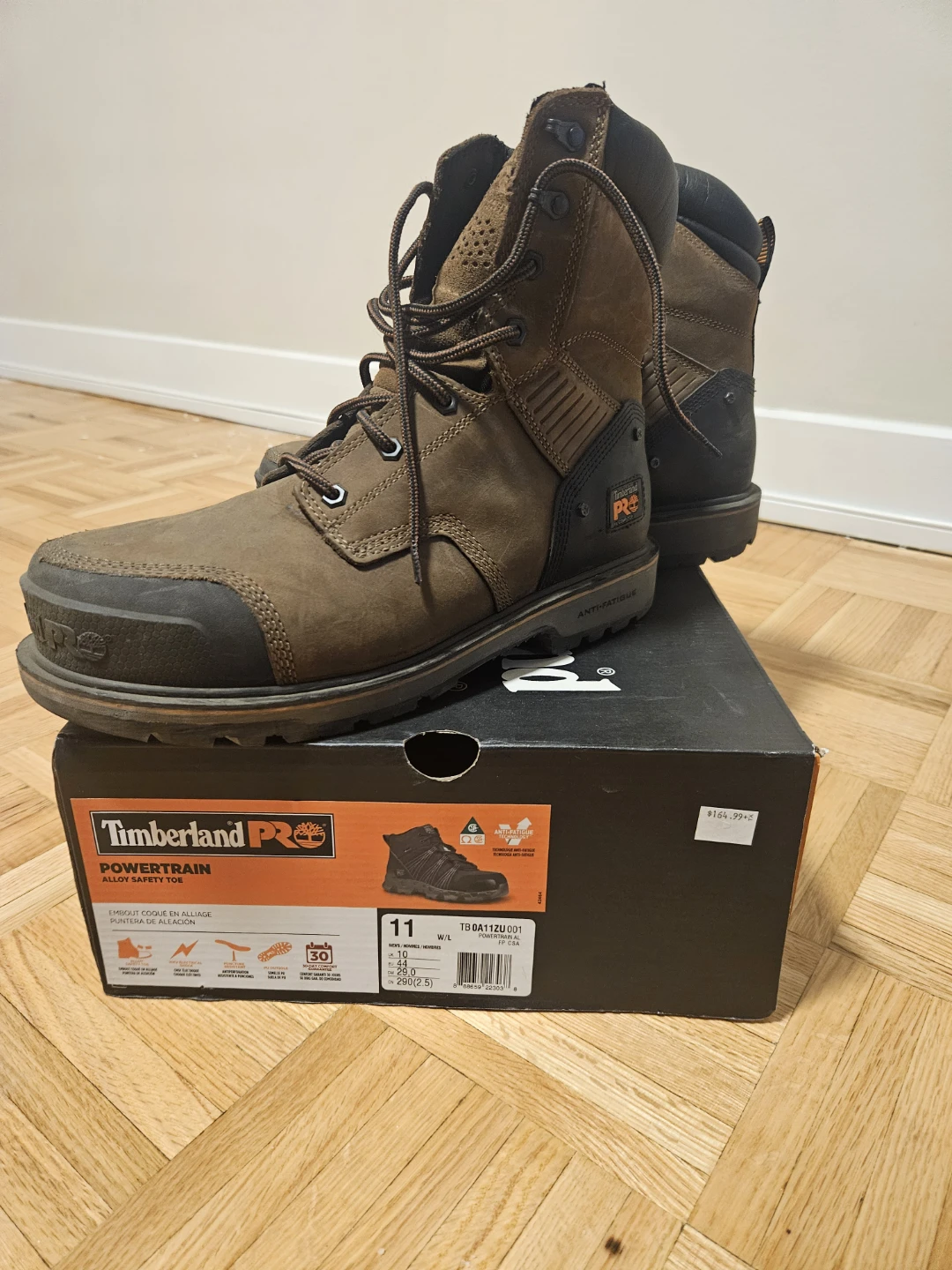Timberland PRO Powertrain Alloy Safety Toe Work Boots - Size 11