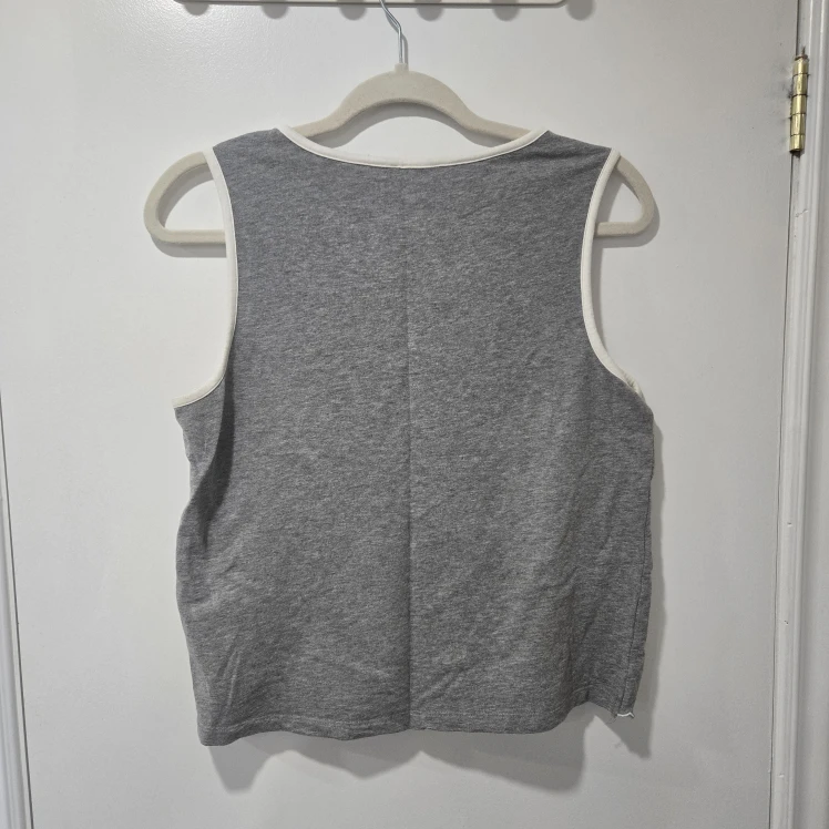 Cupio Grey and White Lace Crop Top - photo 4