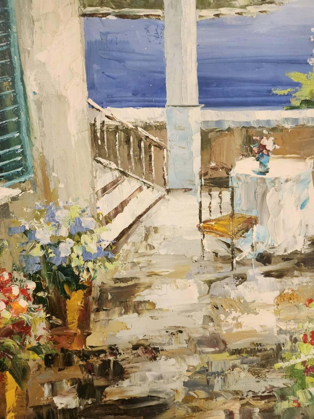 Tapestry Wall Art - Mediterranean Balcony Scene - photo 4