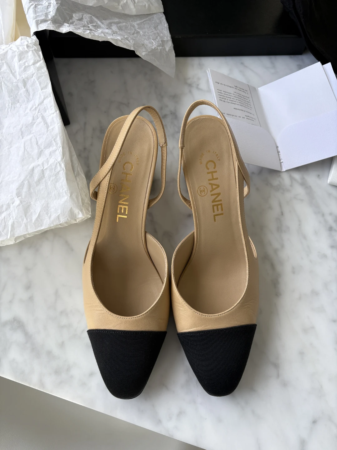 Chanel slingbacks size37