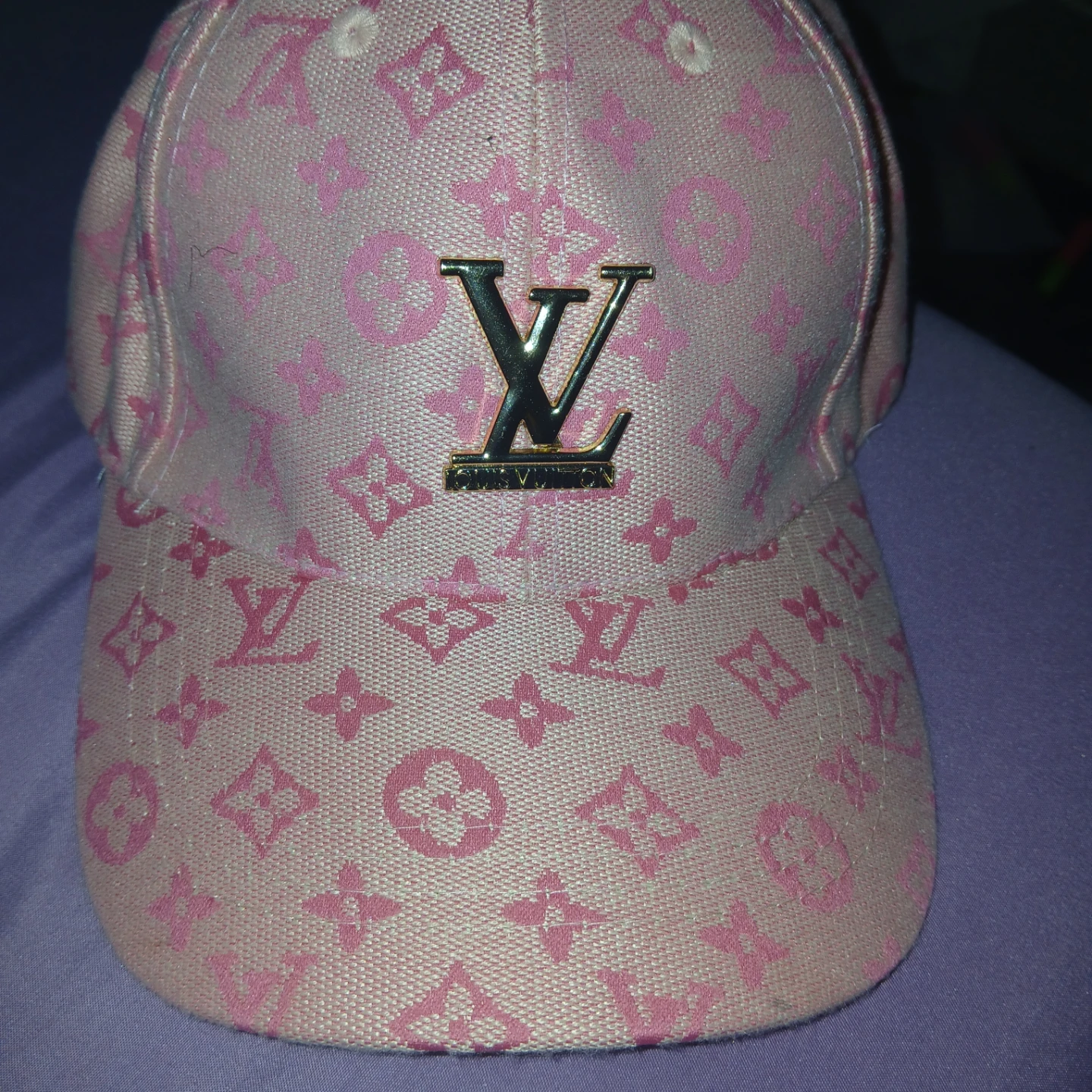 Pink Louis Vuitton Monogram Baseball Cap - photo 3