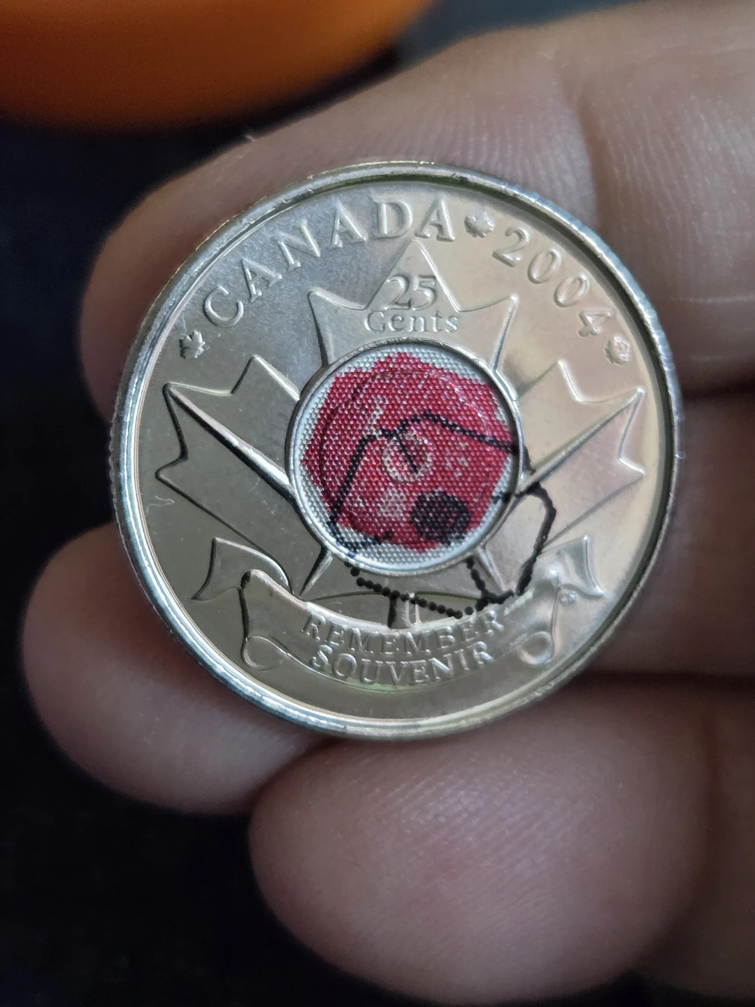 Canada 2004 25 Cents Remember Souvenir Coin