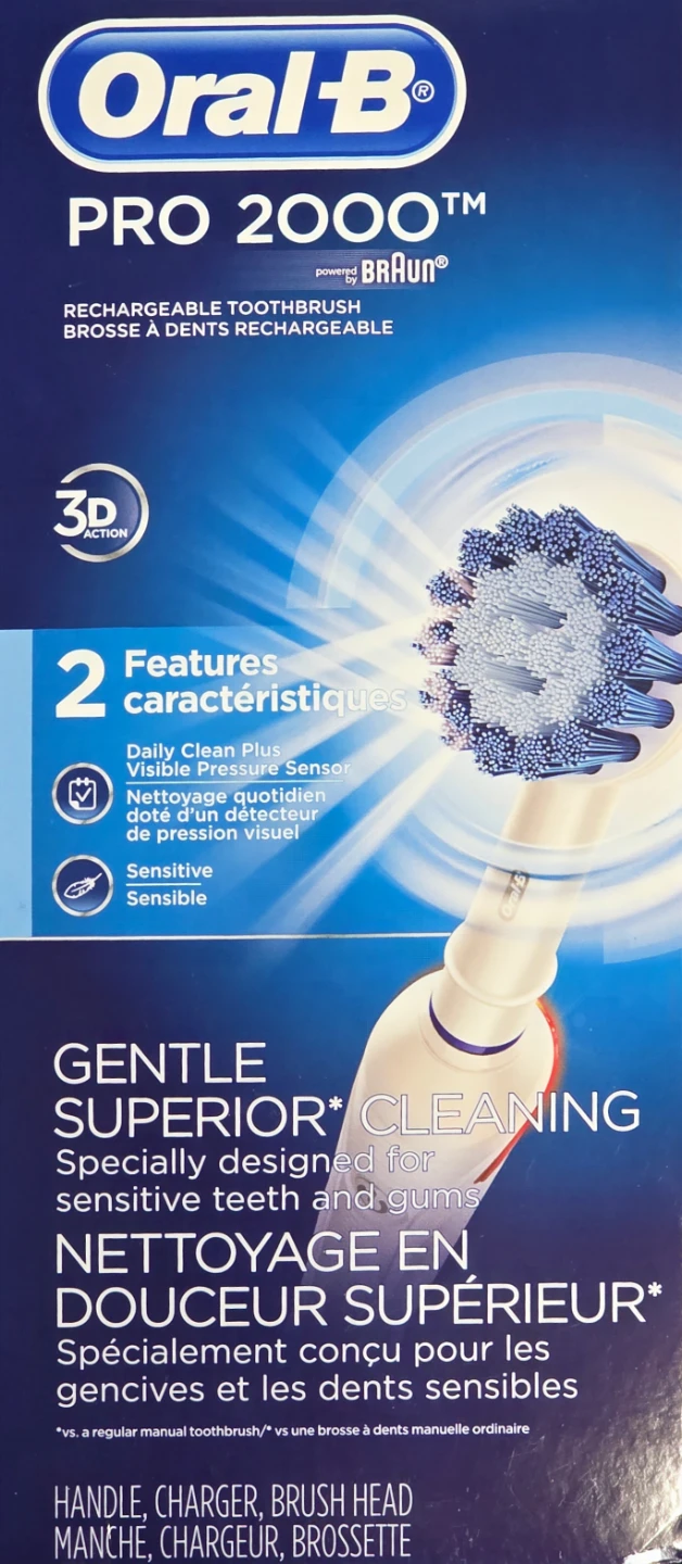 Oral-B Pro 2000 Rechargeable Electric Toothbrush