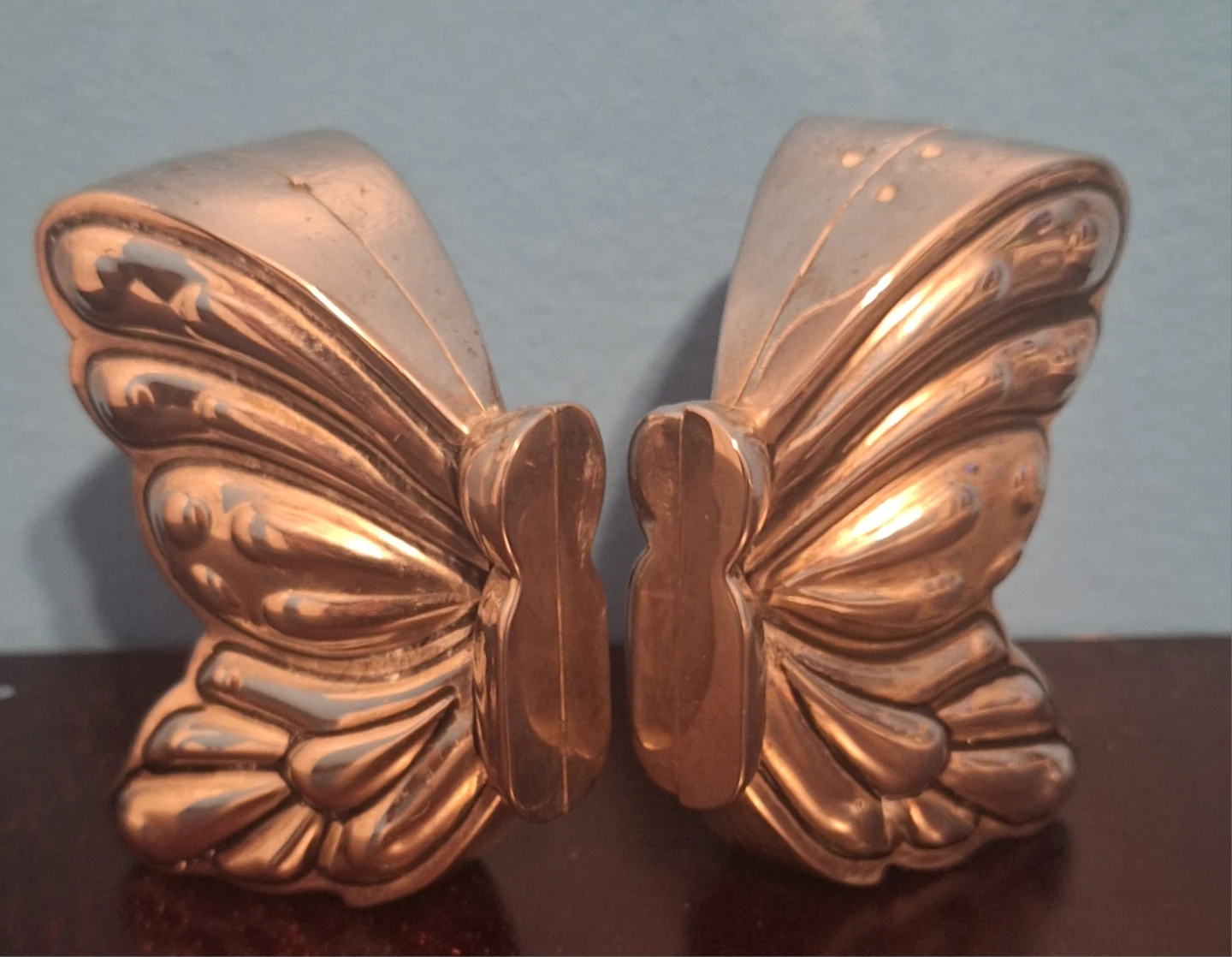 Vintage Silver Plated Butterfly salt and pepper shakers - photo 2