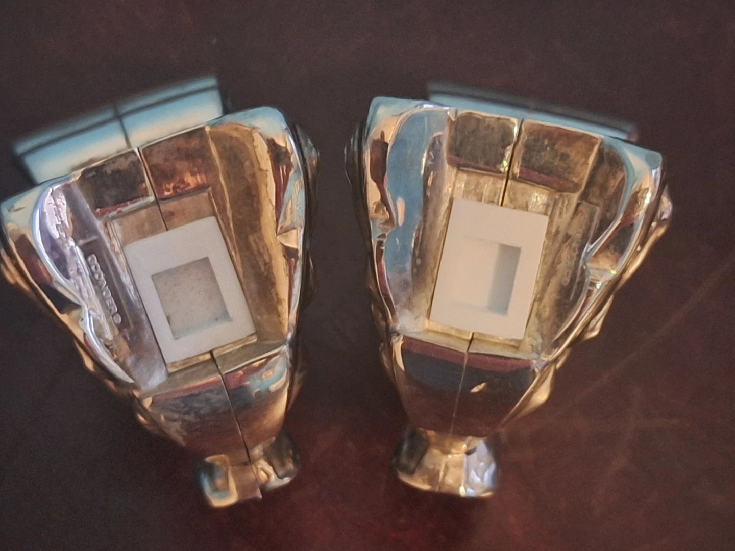 Vintage Silver Plated Butterfly salt and pepper shakers - photo 4