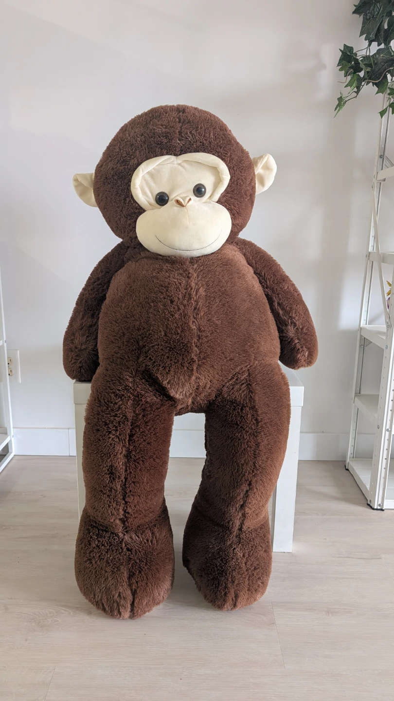 Large Brown Monkey Plush Toy - photo 2