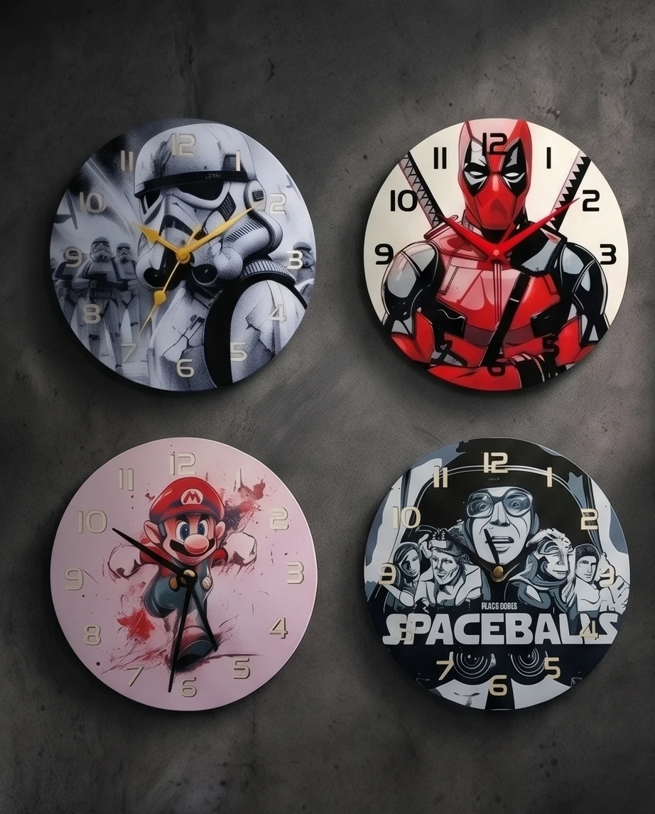 Assorted Character Themed 3d printed Wall Clocks - photo 2