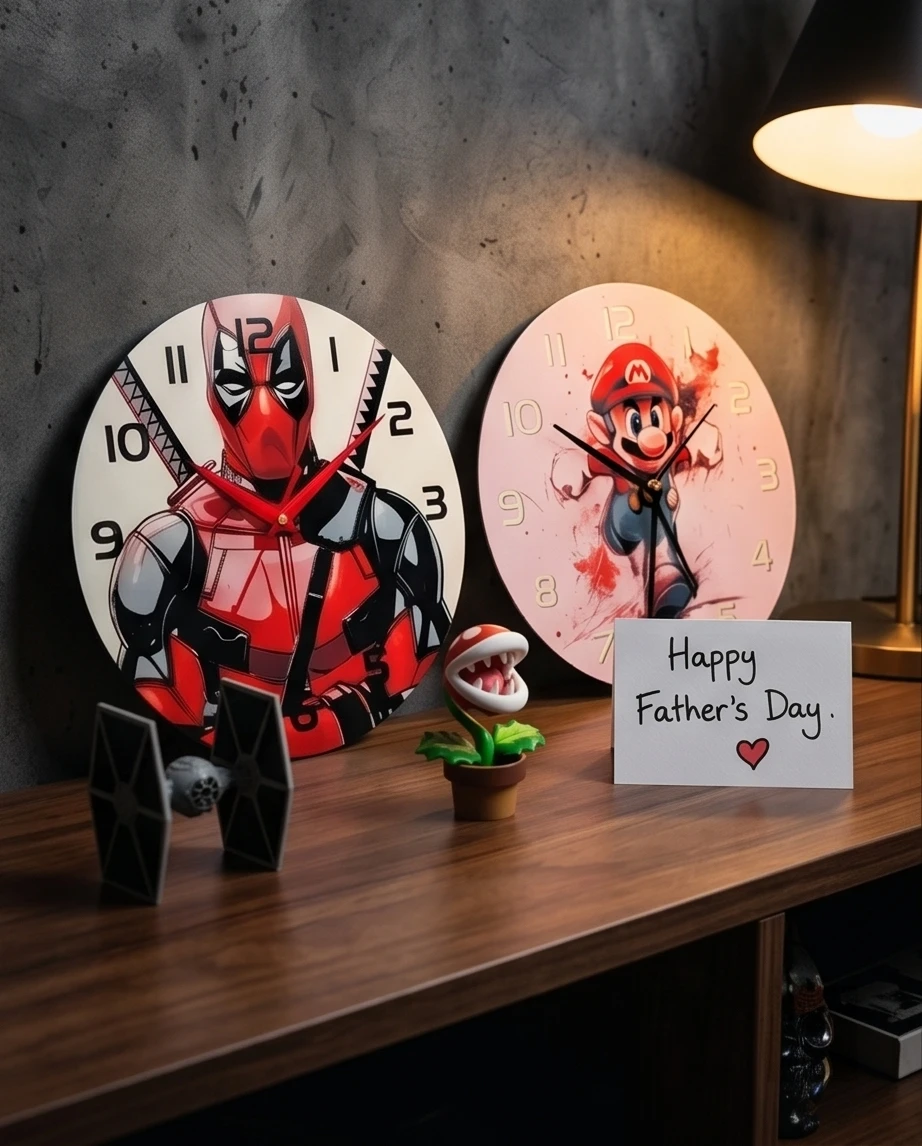 Assorted Character Themed 3d printed Wall Clocks - photo 4