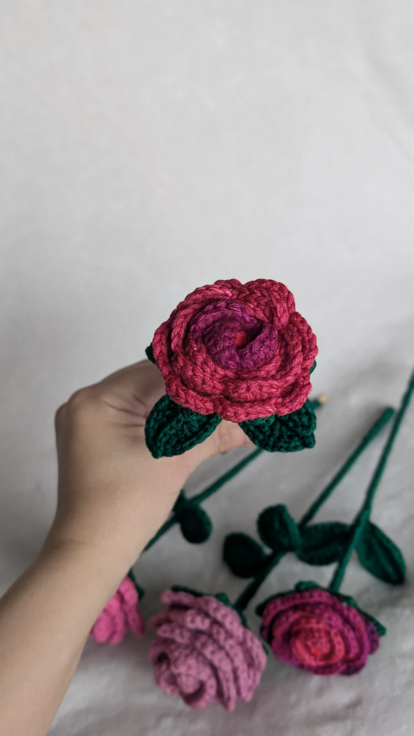 Handmade Crochet Rose flowers - photo 4