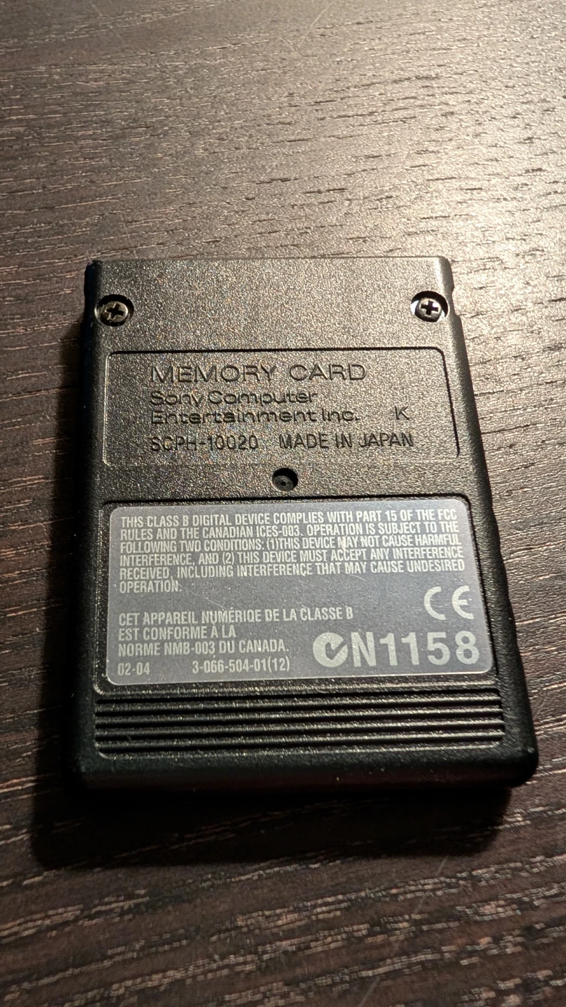 Sony PlayStation 2 8MB Memory Card - Black - SCPH-10020 - photo 2