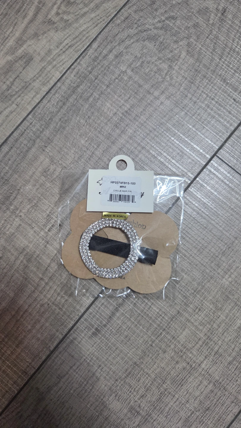Circle Hair Pin Rhinestone