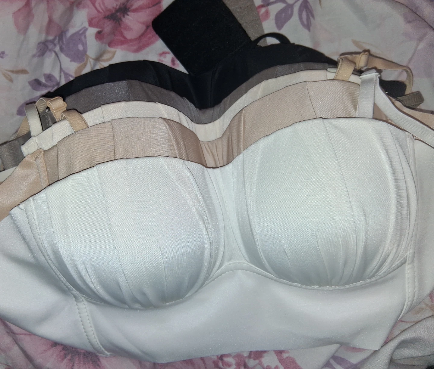Strapless Bras - Black, Grey, Beige, White