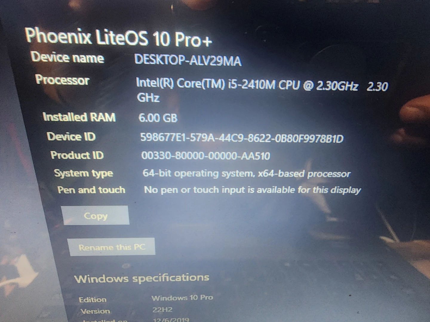 Samsung Laptop - Intel Core i5, 6GB RAM, 120GB SSD - photo 3