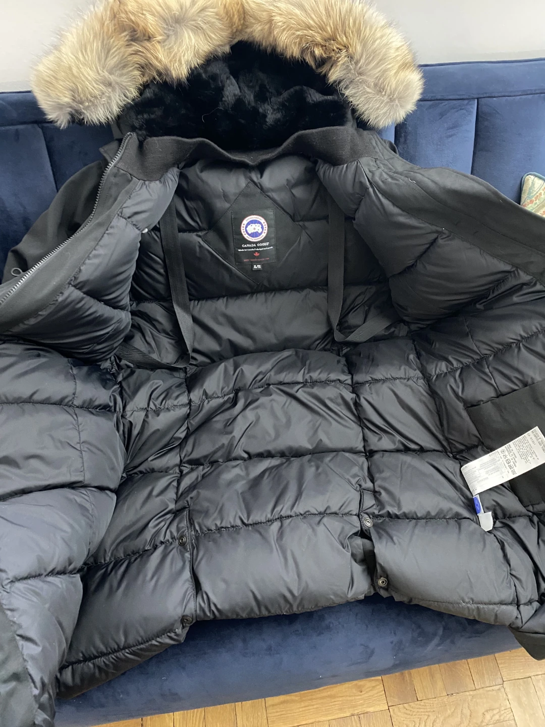 Canada Goose Black Down Parka Jacket - photo 5