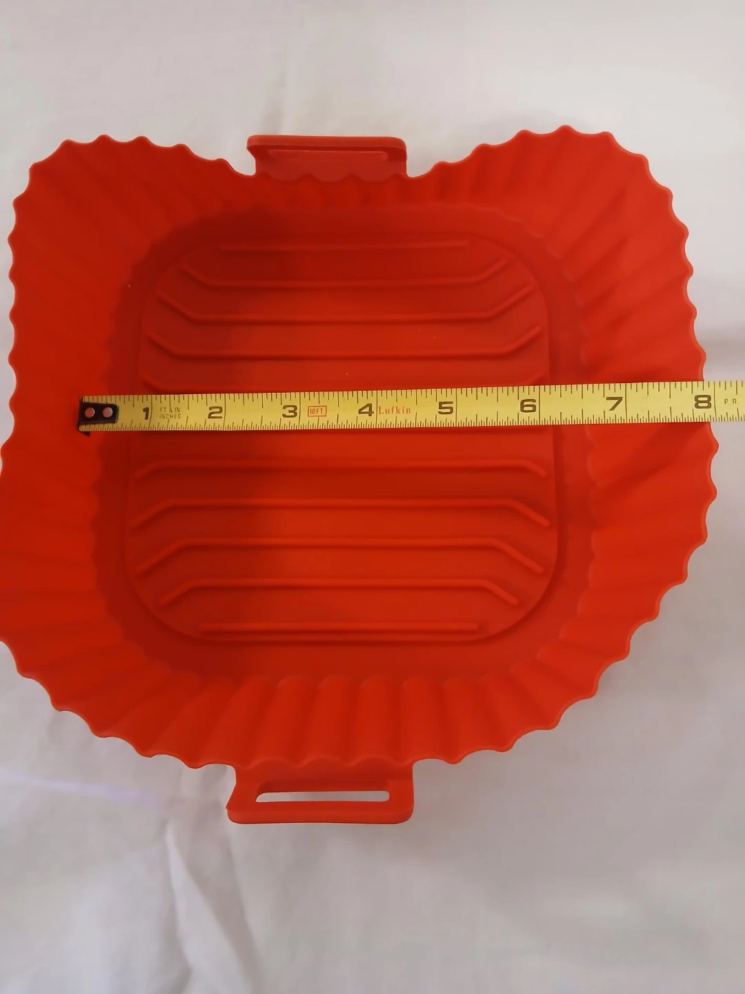 Red Silicone Air Fryer Liner (Approx. 7-inch) Pick up only. - photo 2