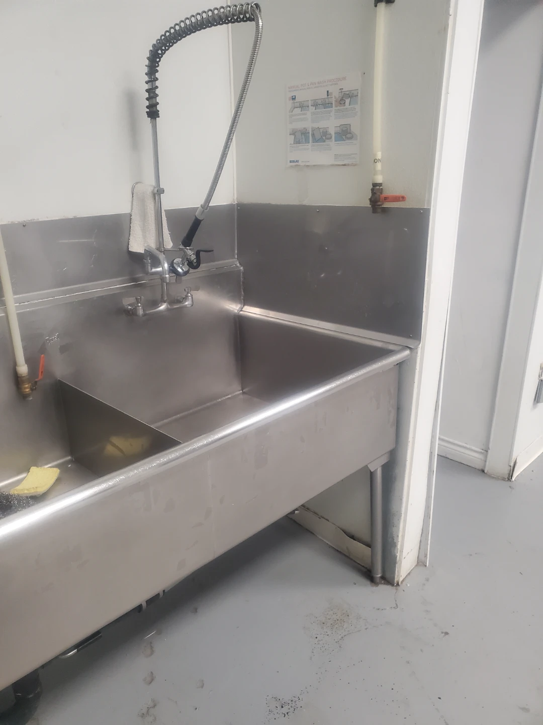 Commercial kitchen sinks