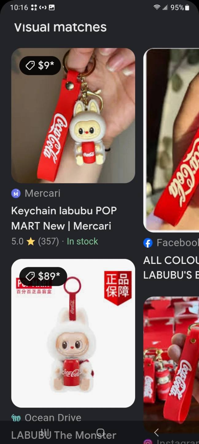POP MART LA Bubu X Coca-Cola Monsters Keychain - photo 2