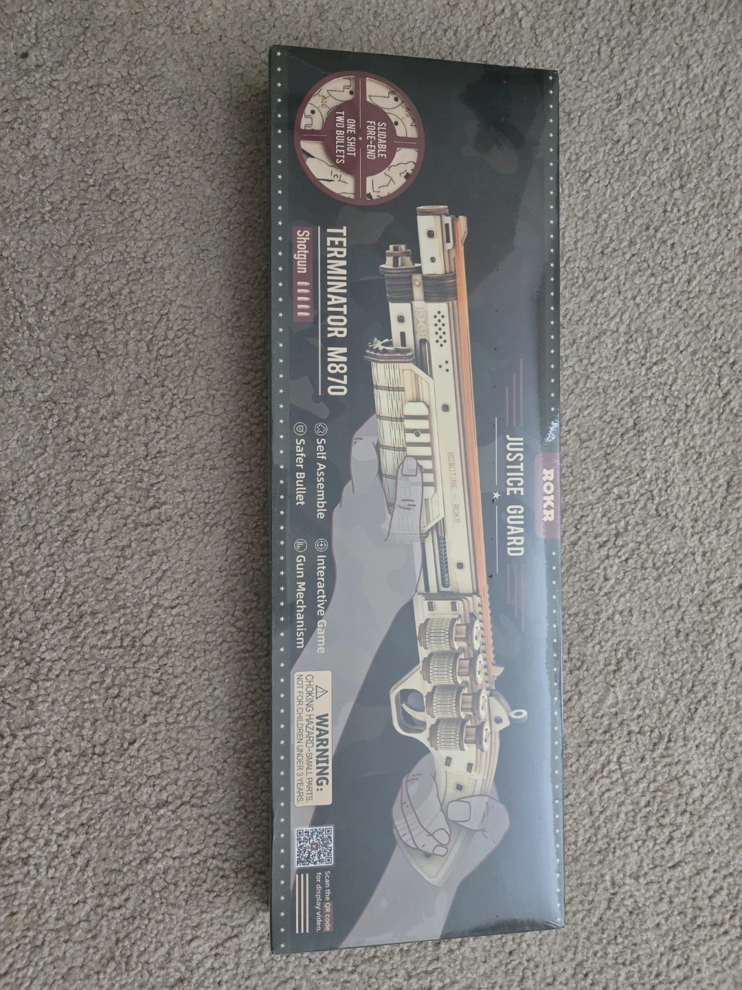 ROKR Terminator M870 Wooden Model Kit