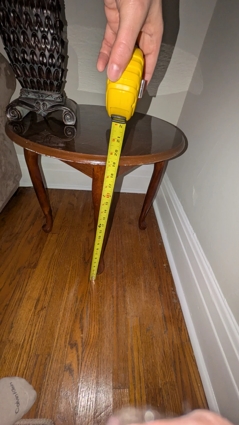 Round Wooden Side Table - photo 5