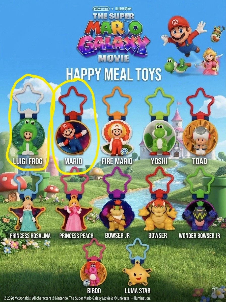 McDonald's Mario Gslaxy Movie Happy Meal Toy - Toad - photo 2