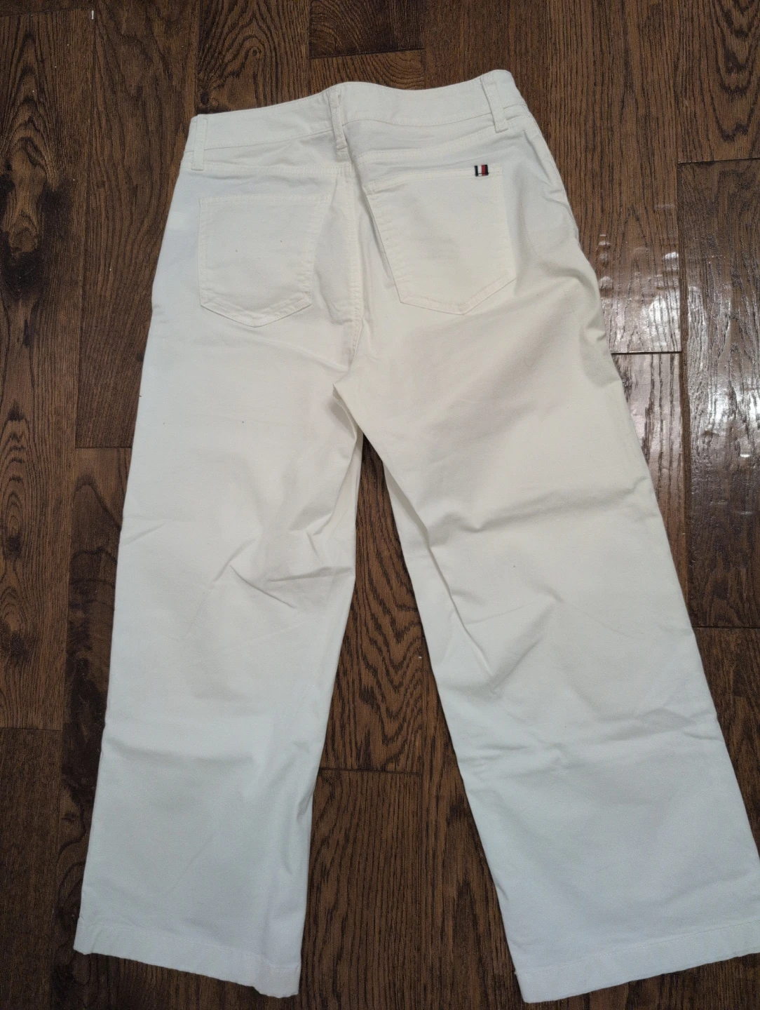 Tommy Hilfiger White Cropped Wide Leg Pants - photo 2
