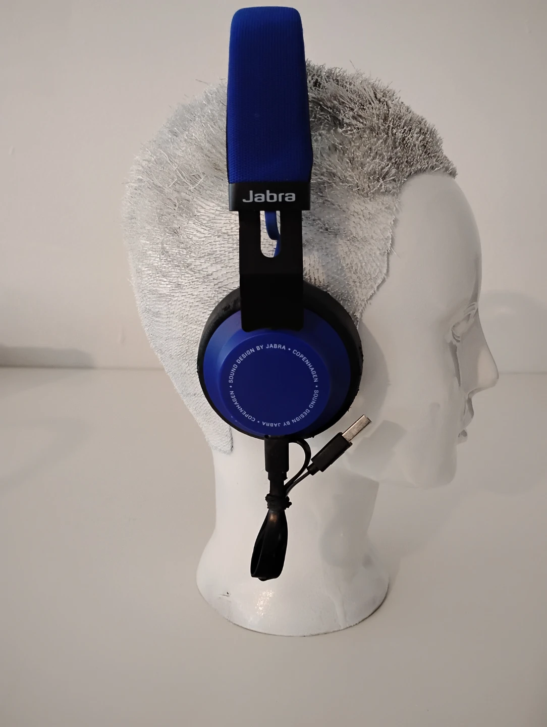 Jabra Blue On-Ear Headphones with USB Cable