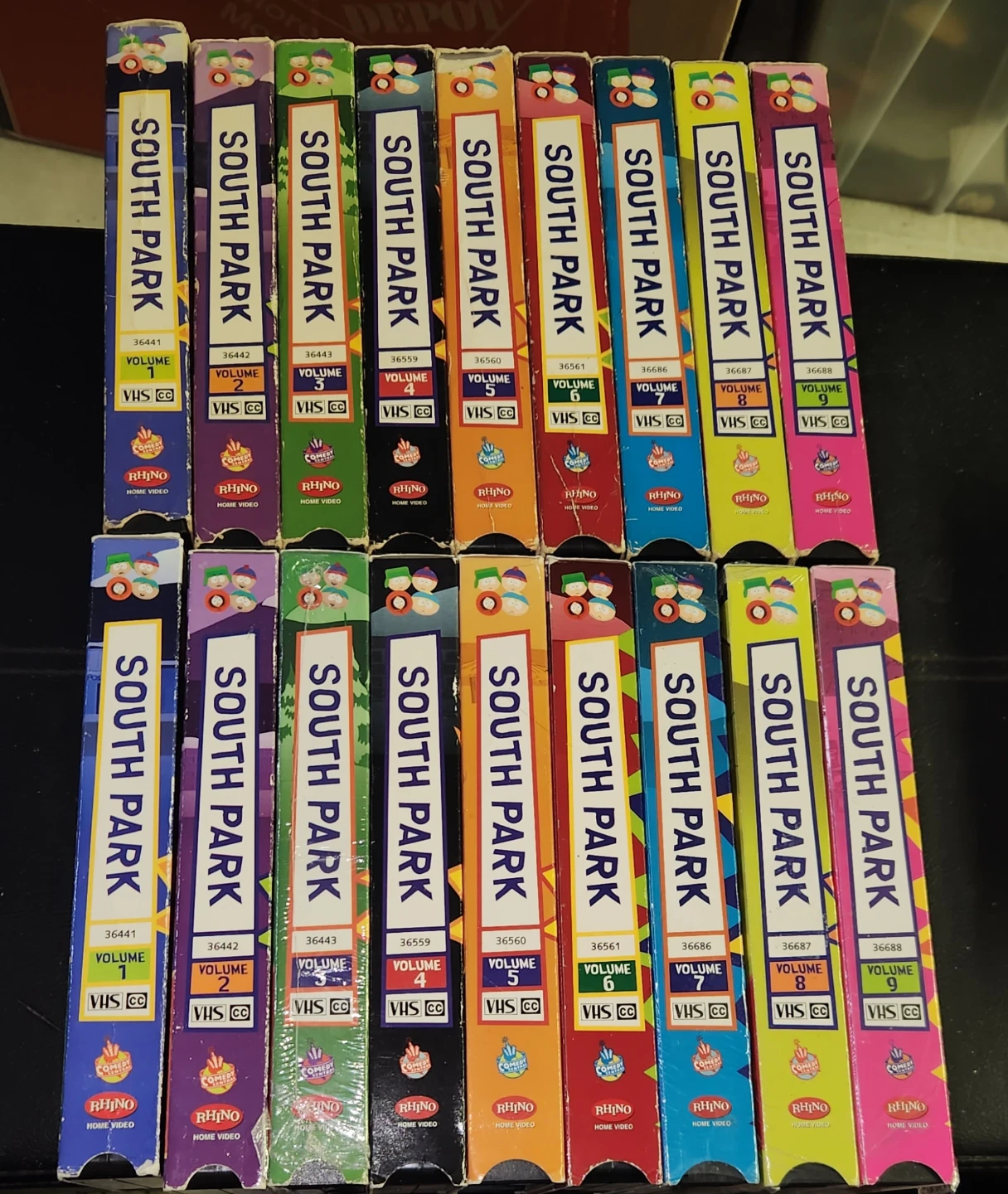 South Park VHS Vol 1-9 (Read Description For Price)