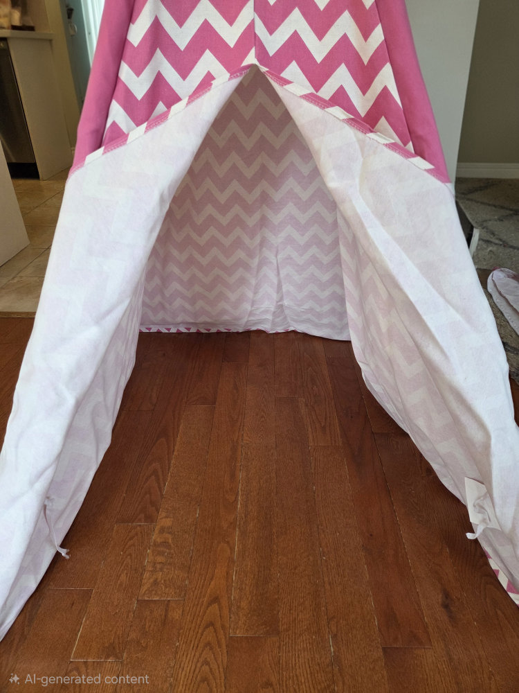 Kids Play Tent - Pink Chevron - photo 3