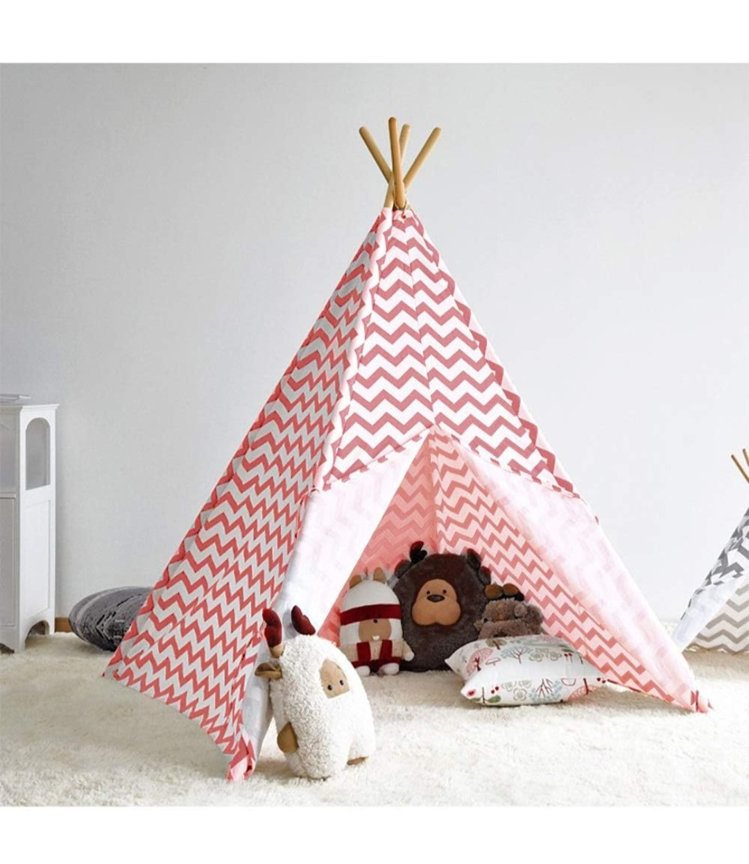 Kids Play Tent - Pink Chevron - photo 4