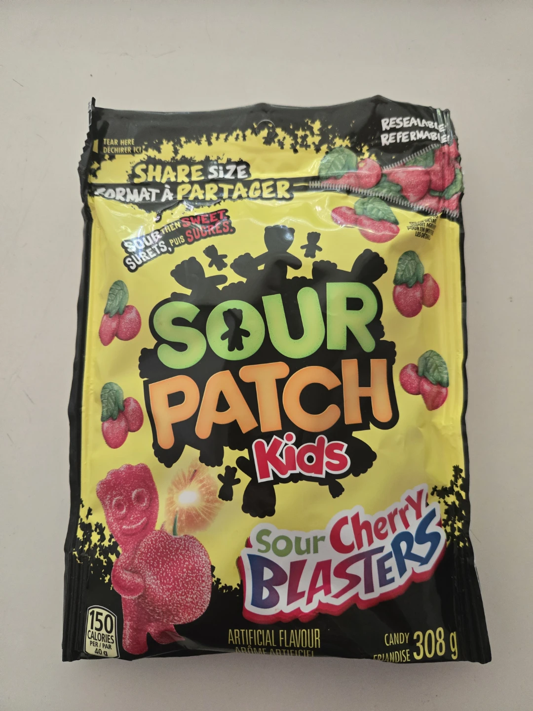 Sour Patch Kids Sour Cherry Blasters Candy