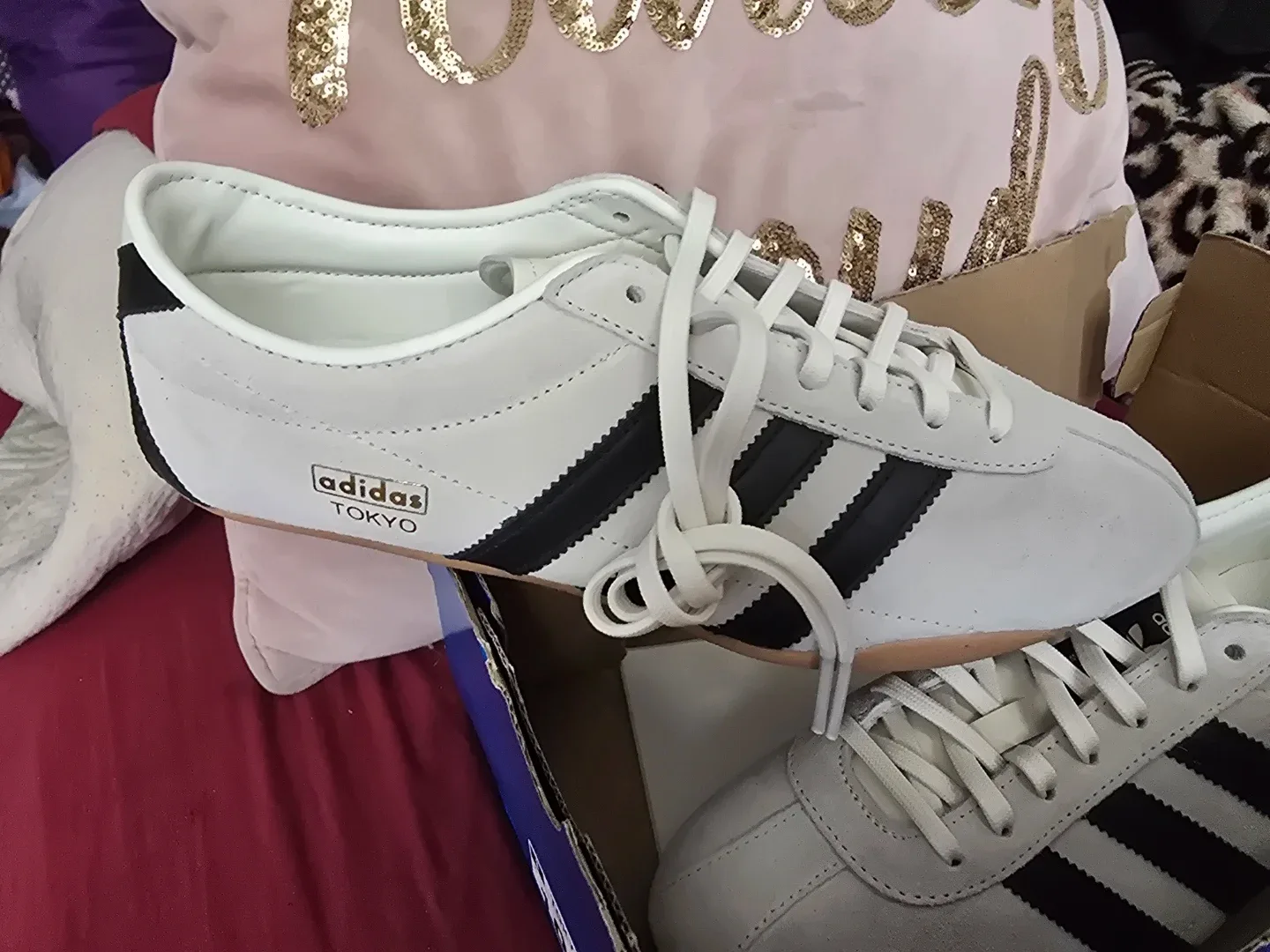 Adidas Tokyo W White Black Women's Shoes Size 10