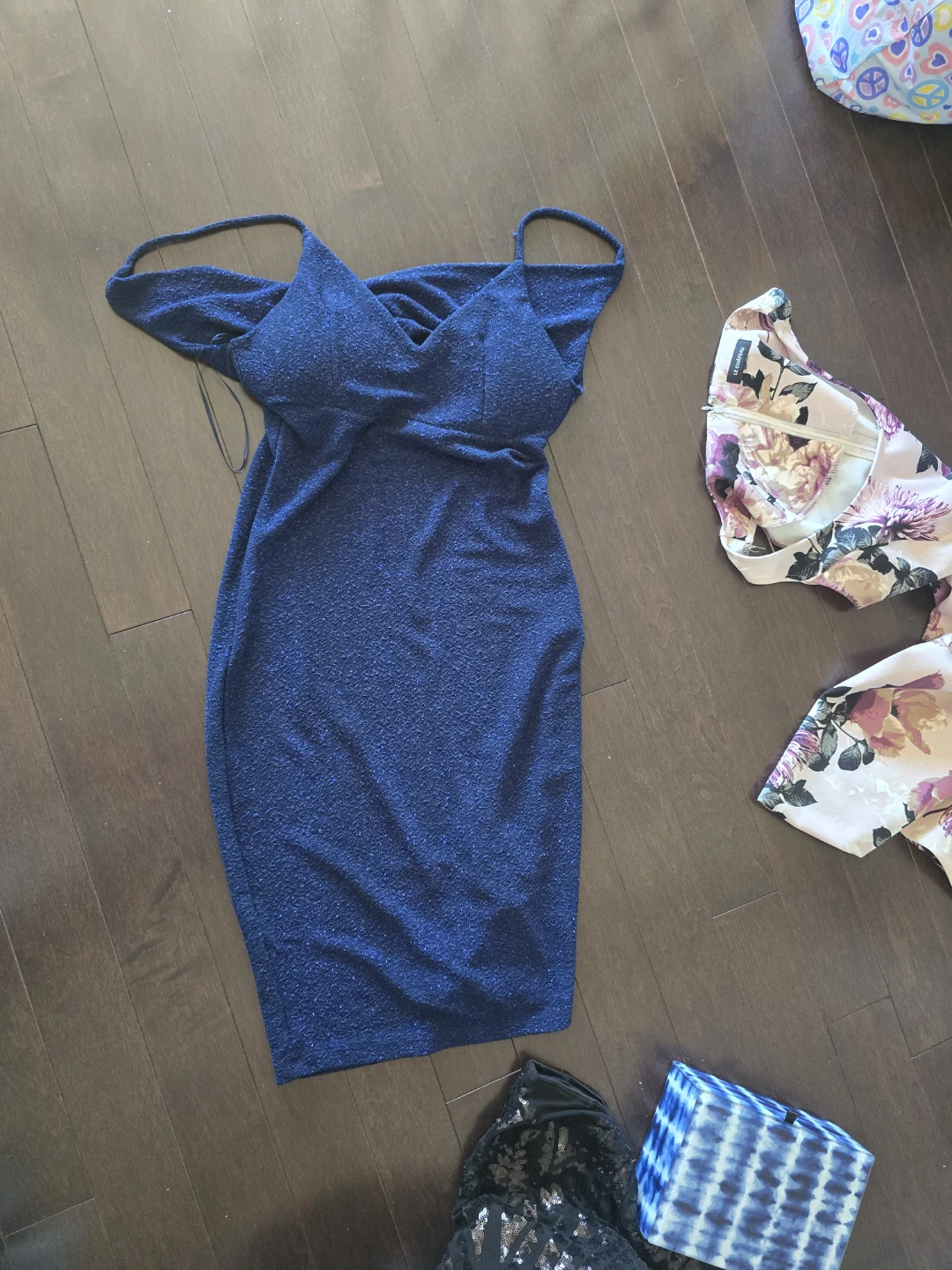 Sparkly Blue Bodycon Dress