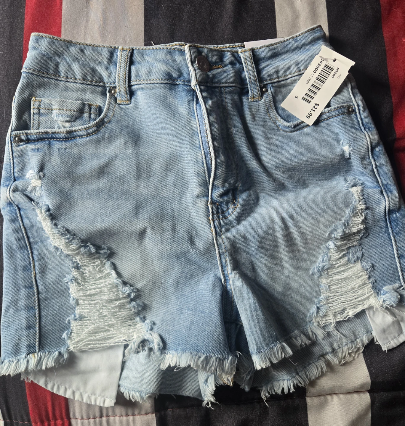 Wax Jean Collection Distressed Denim Shorts - photo 2