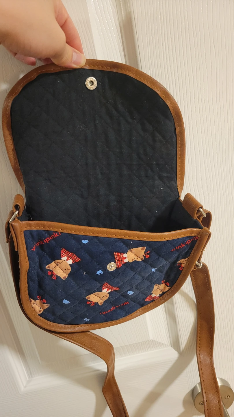 Winkipinki Quilted Small Crossbody Bag with Bear Pattern - photo 3
