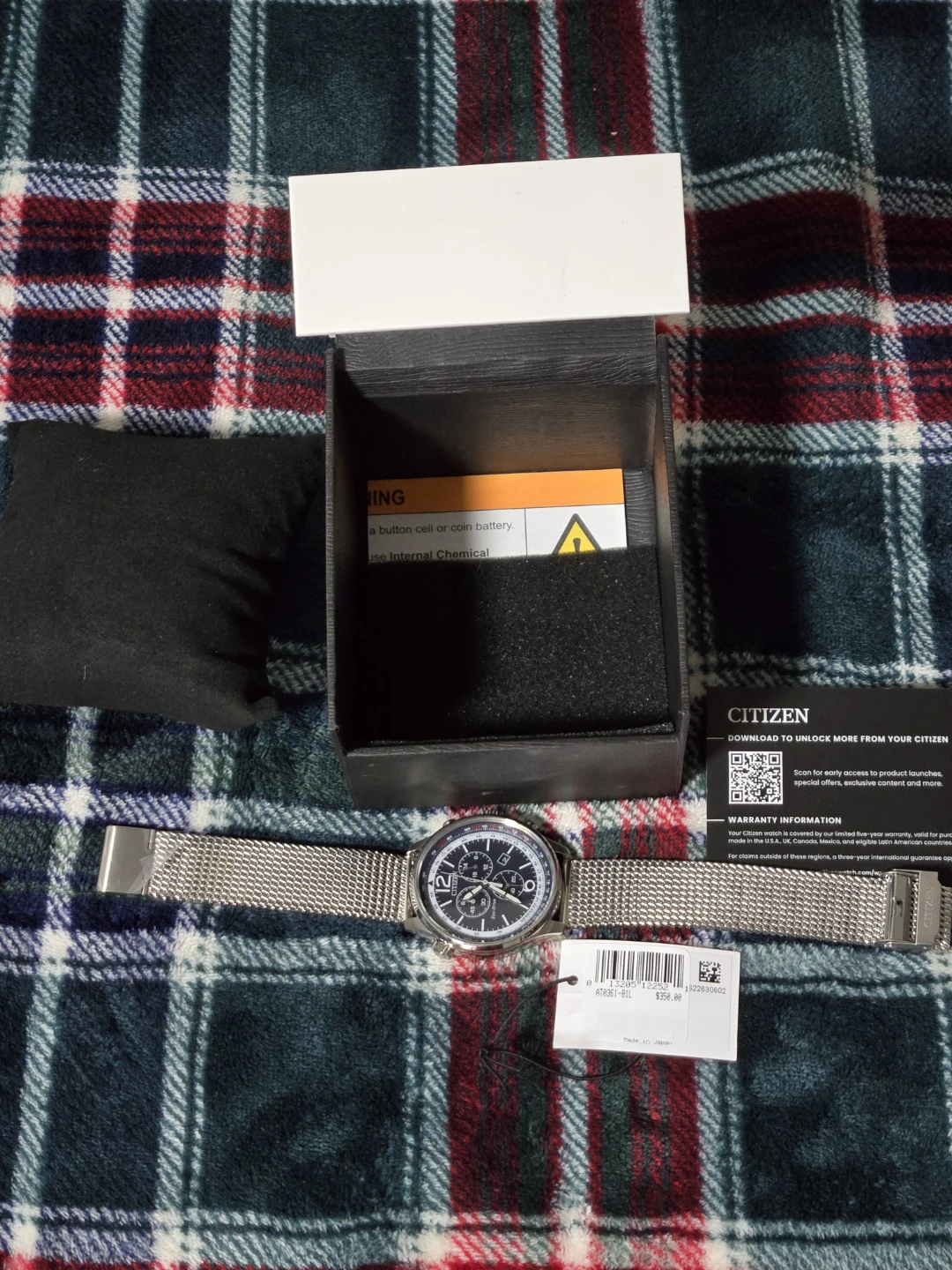 Citizen Eco-Drive Chronograph Watch - Blue Dial, Stainless Steel - photo 2