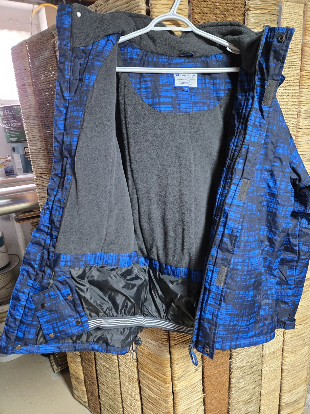 Mountain Warehouse Snow Jacket - Blue/Black Plaid - Size L - photo 2