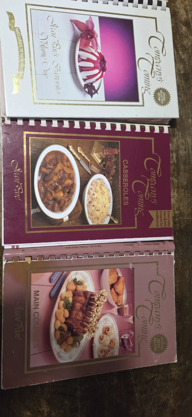 3 company's coming cook books
