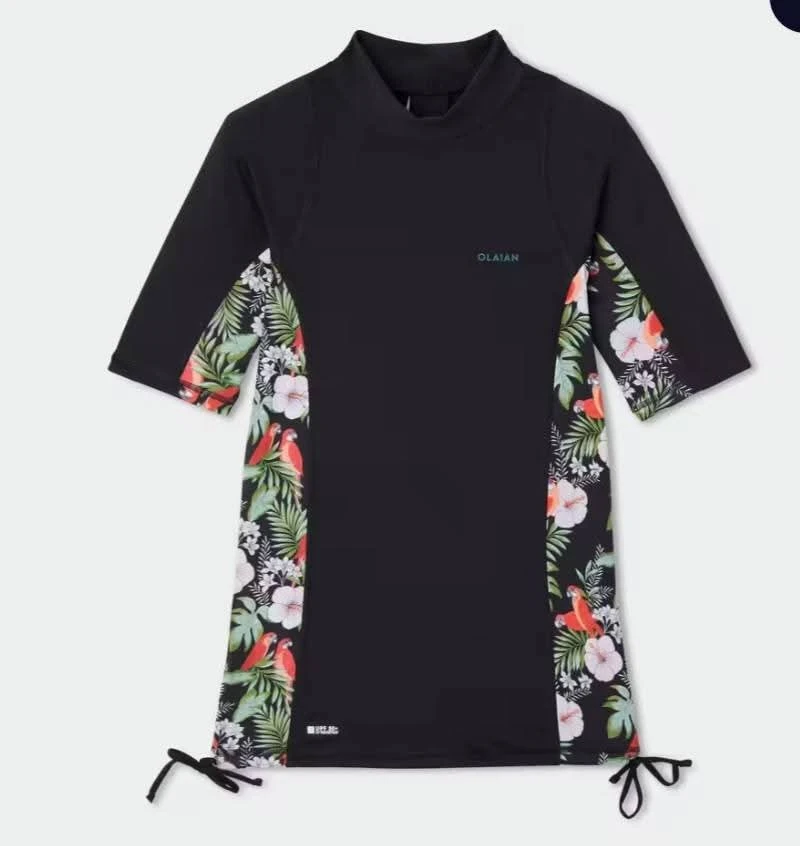 #L DECATHLON SHORT SLEEVE RASH GUARD.
