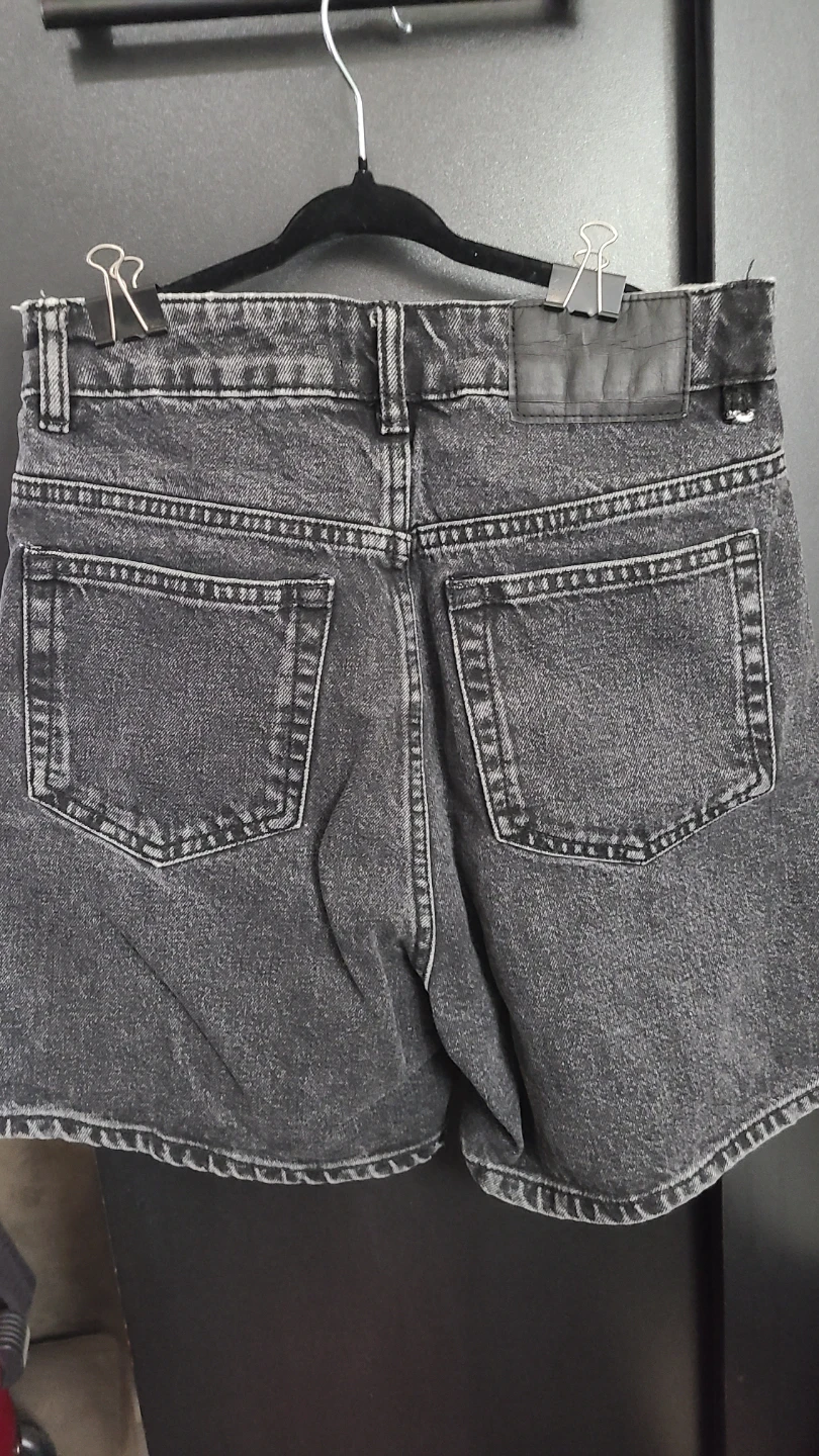 ZARA Grey Denim Shorts Size EUR 34 - photo 2