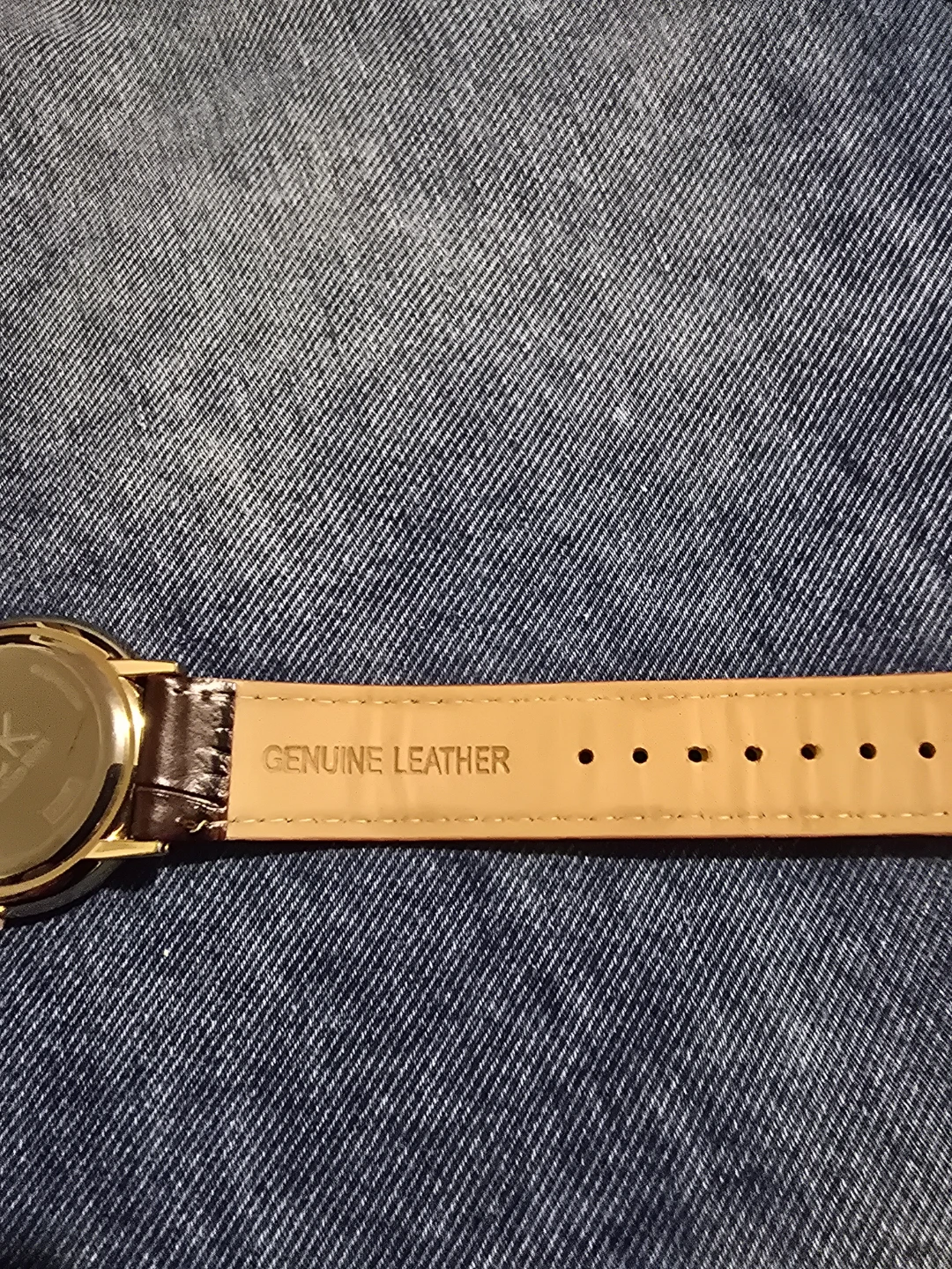 Calvin Klein White Dial Watch with Brown Leather Strap - photo 4