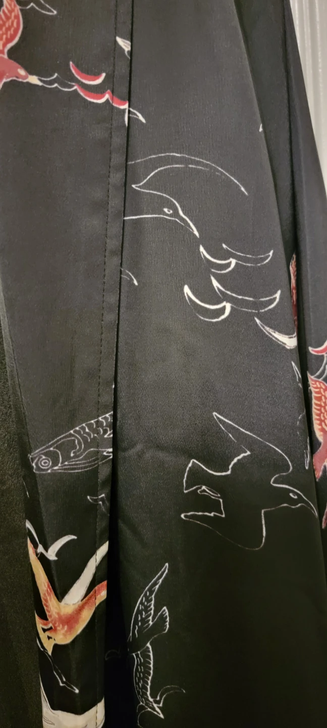 Luna Moon Black Bird Print Blazer Size M - photo 3