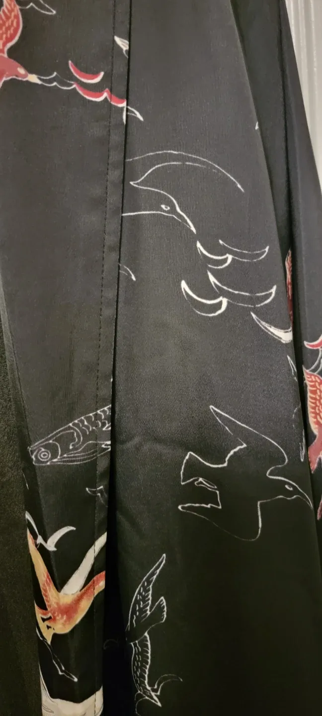 Luna Moon Black Bird Print Blazer Size M - photo 3