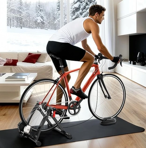 Indoor Bike Bicycle Roller Trainer Exercise Portable Compact Sta - photo 2