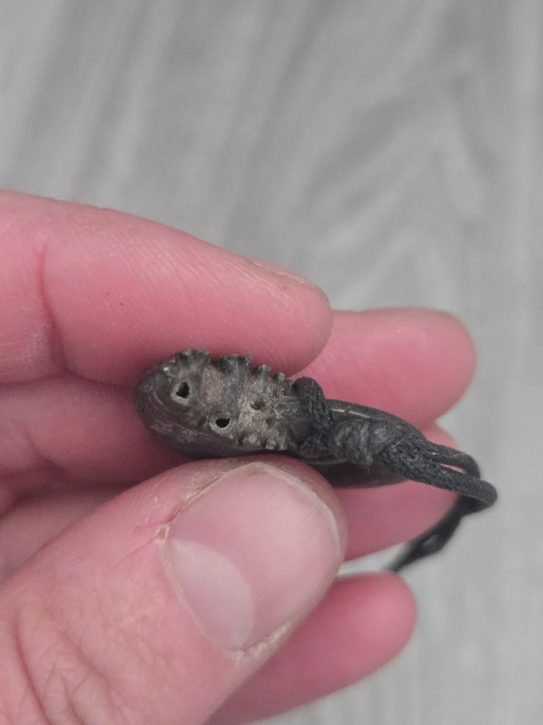 Vintage Ammonite Fossil Pendant Necklace - photo 2
