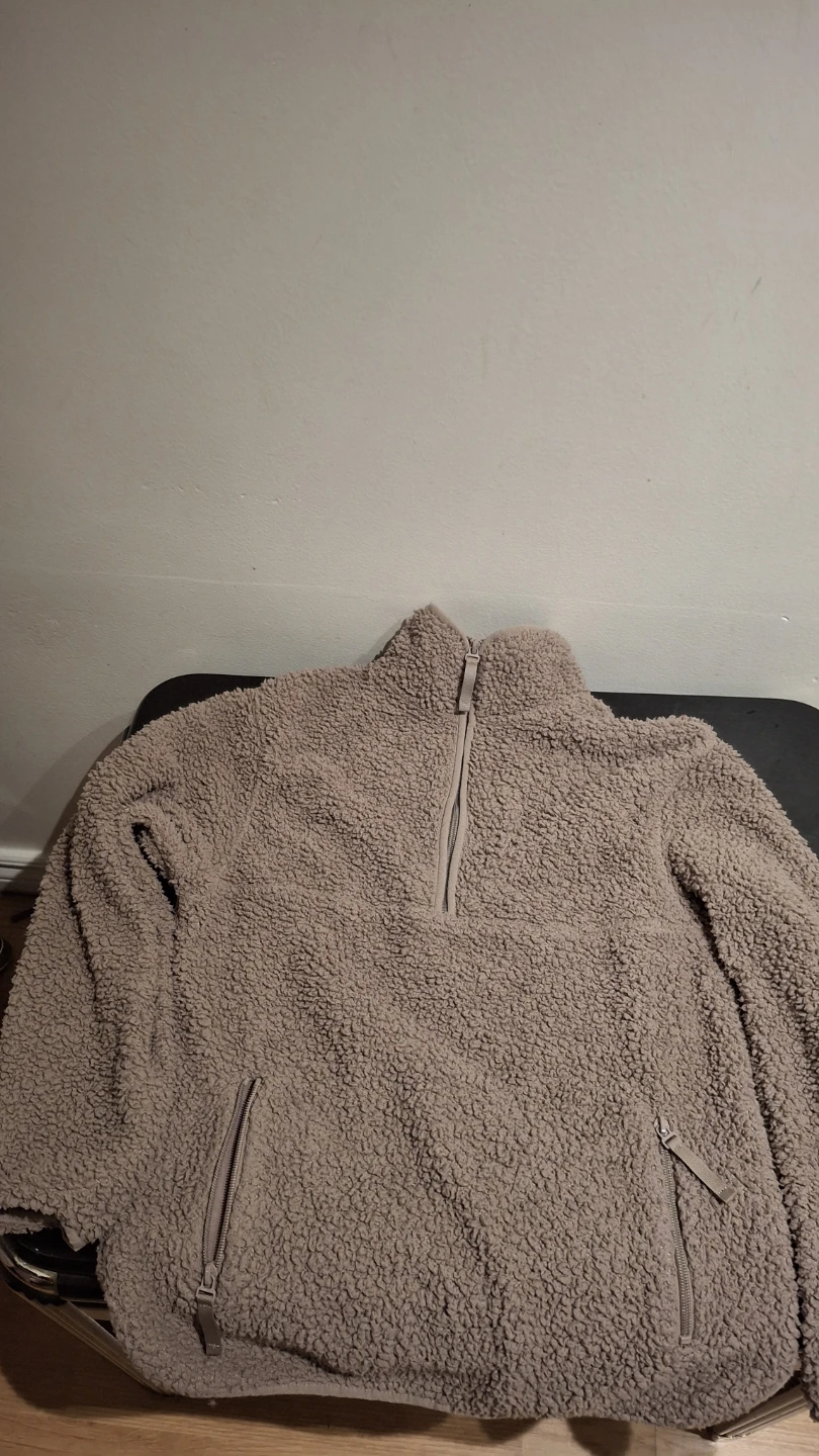 H&M Sherpa Fleece Half-Zip Pullover S/M