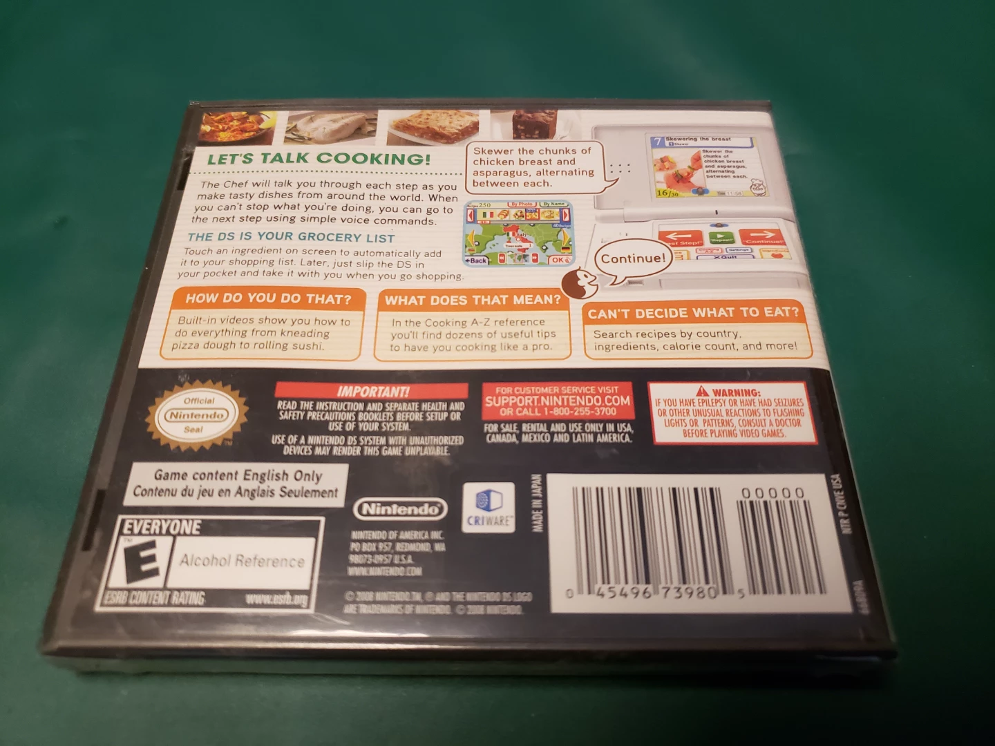 Nintendo DS Personal Trainer Cooking Game - photo 3