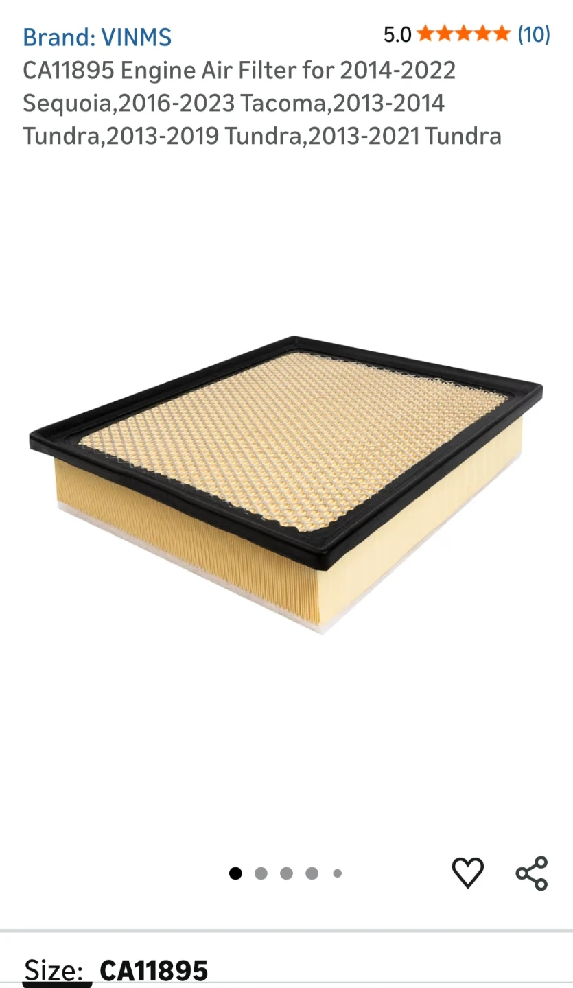 Engine Air Filter CA11895 - photo 4